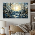 thumbnail image 1 of Designart "Mystic Moonlight Birch Woods V" Tree Birch Art Living Room Set, 1 of 5