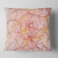 thumbnail image 1 of Designart Mystic Pink Fractal Veins - Abstract Throw Pillow - 16x16, 1 of 4