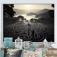 thumbnail image 1 of Designart "Mystic Rangol Indian Art wall art I" Indian Floater Framed Wall Art Print, 1 of 7