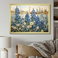 thumbnail image 1 of Designart "Mystical Blue Bonnets Grasslands I" Blue Bonnets Picture Framed Wall Decor, 1 of 5