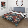 thumbnail image 1 of Designart "Mystical Dragon Patterns" Pink Japanese Bedding Covert Set - Oriental Bed Set With 1 Sham, 1 of 5