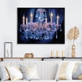 thumbnail image 1 of Designart "Mystical Radiance of the Chandelier" Chandelier Floater Framed Canvas Print, 1 of 7