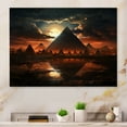 thumbnail image 1 of Designart "Mystical Sphinx in Egypt" Egypt Metal Wall Decor, 1 of 5
