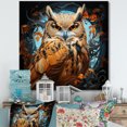 thumbnail image 1 of Designart "Mystique Of Owls In Twilight" Animals Owl Canvas Art Print, 1 of 7