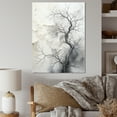 thumbnail image 1 of Designart "Mystique Tree White and Grey" Floral & Botanical Wall Decor, 1 of 5