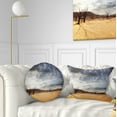 thumbnail image 1 of Designart Namib Desert under Cloudy Sky - Landscape Printed Throw Pillow - 12x20, 1 of 5