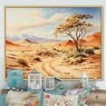 thumbnail image 1 of Designart "Namibia s African Desert I" Landscapes Floater Framed Wall Art Living Room, 1 of 7