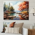 thumbnail image 1 of Designart "National Park Forest Acadia wall art I" Landscapes Canvas Wall Art, 1 of 5