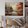 thumbnail image 1 of Designart "National Park Forest Acadia wall art I" Landscapes Print on Natural Pine Wood, 1 of 5