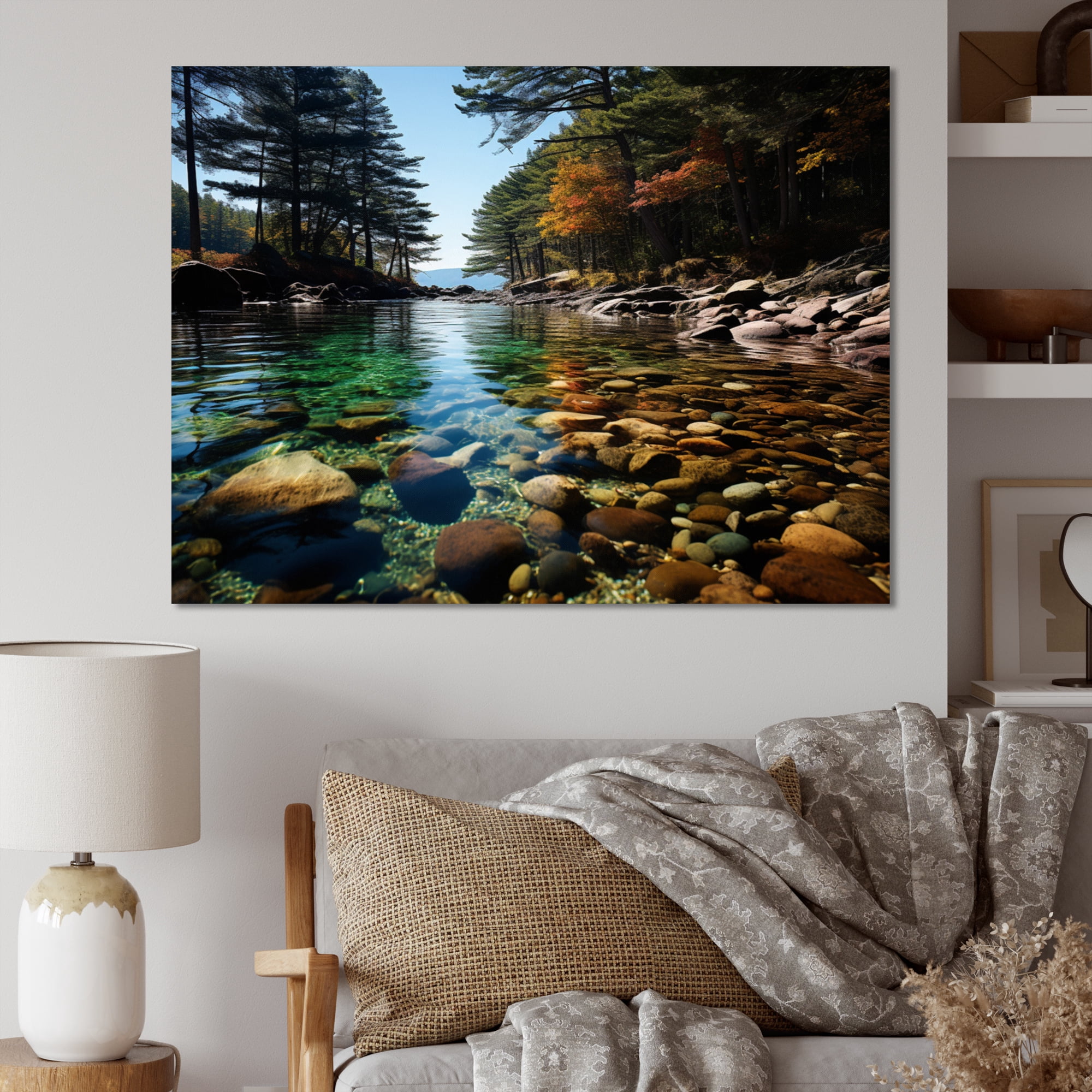 Designart "National Park Forest Acadia wall art II" Landscapes Wall Art ...