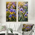 thumbnail image 1 of Designart "Natural Beauty of Purple and Yellow Pansies IV" Floral Framed Wall Art Set Of 2 - Purple Floral Framed Wall Art Set Of 2, 1 of 7