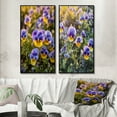 thumbnail image 1 of Designart "Natural Beauty of Purple and Yellow Pansies IV" Floral Framed Wall Art Set Of 2 - Purple Floral Framed Wall Art Set Of 2, 1 of 7