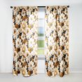 thumbnail image 1 of Designart "Natural Boho Poppy Blossom III" Floral Room Darkening Curtain Single Panel, 1 of 6