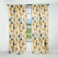 thumbnail image 1 of Designart "Natural Grace" Floral Blackout Curtain Single Panel, 1 of 4