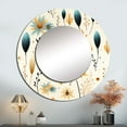 thumbnail image 1 of Designart "Natural Grace II" Botanical Round Mirror Wall Decor Cottage - Large Beige Round Bathroom Mirror - Round Mirror - 23" x 23", 1 of 6