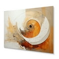 thumbnail image 1 of Designart "Natural Hues I" Abstract Spirals Metal Art Living Room, 1 of 5
