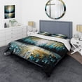 thumbnail image 1 of Designart "Nature-Inspired Trees Painting II" Modern Bedding Covert Set - Other Abstract Black Abstract Bed Set With 1 Sham, 1 of 6