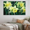 thumbnail image 1 of Designart "Nature s Impression of Daffodils in Yellow and Green II" Floral Wall Art Prints Set, 1 of 5