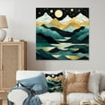 thumbnail image 1 of Designart "Nature s Roar in the Mountains II" Abstract Landscape Metal Art Print, 1 of 5