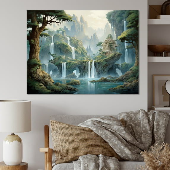 Designart "Natures Rhythm Asian Painting I" Asian Art Canvas Print