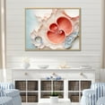 thumbnail image 1 of Designart "Nautilus Spiral: Chamber Of Coral" Nautilus Floater Framed Wall Decor, 1 of 5