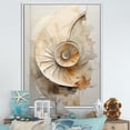thumbnail image 1 of Designart "Nautilus With Abstract Snails I" Nautilus Floater Framed Canvas Wall Art, 1 of 5
