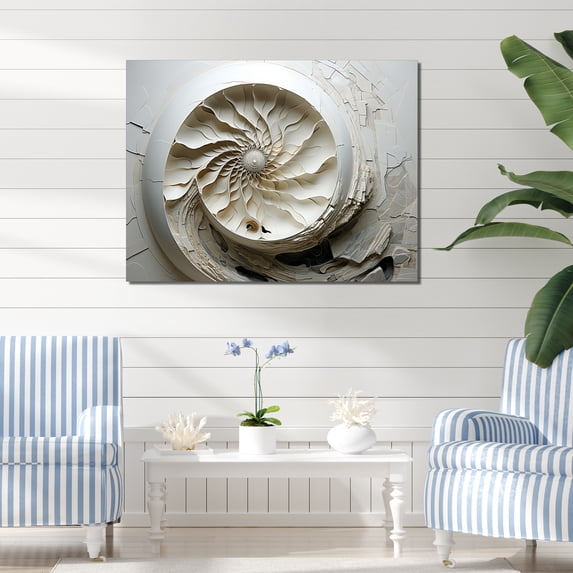 Designart "Nautilus With Abstract Snails II" Nautilus Canvas Prints