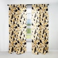 thumbnail image 1 of Designart "Neutral Botanical Blend II" Botanical Room Darkening Curtain Single Panel, 1 of 6