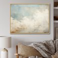 thumbnail image 1 of Designart "Neutral Clouds Minimalist Sky" Clouds Floater Framed Canvas Art Print, 1 of 5