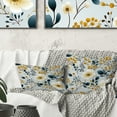 thumbnail image 1 of Designart "Neutral Floral Minimalism II" Floral Printed Throw Pillow, 1 of 5