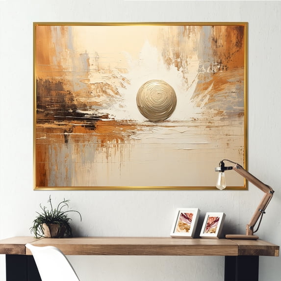 Designart "Neutral Simplistic Bowling" Bowling Floater Framed Canvas Prints