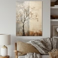 thumbnail image 1 of Designart "Neutral Toned African Tree III" Tree African Canvas Wall Art, 1 of 7