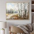 thumbnail image 1 of Designart "Neutral Toned Birch Grace I" Tree Birch Floater Framed Canvas Wall Art, 1 of 5