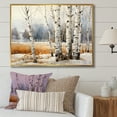 thumbnail image 1 of Designart "Neutral Toned Birch Grace II" Tree Birch Floater Framed Canvas Prints, 1 of 5