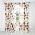 thumbnail image 1 of Designart "Neutral Tones Seaside Harmony II" Floral Room Darkening Single Curtain Panel, 1 of 6
