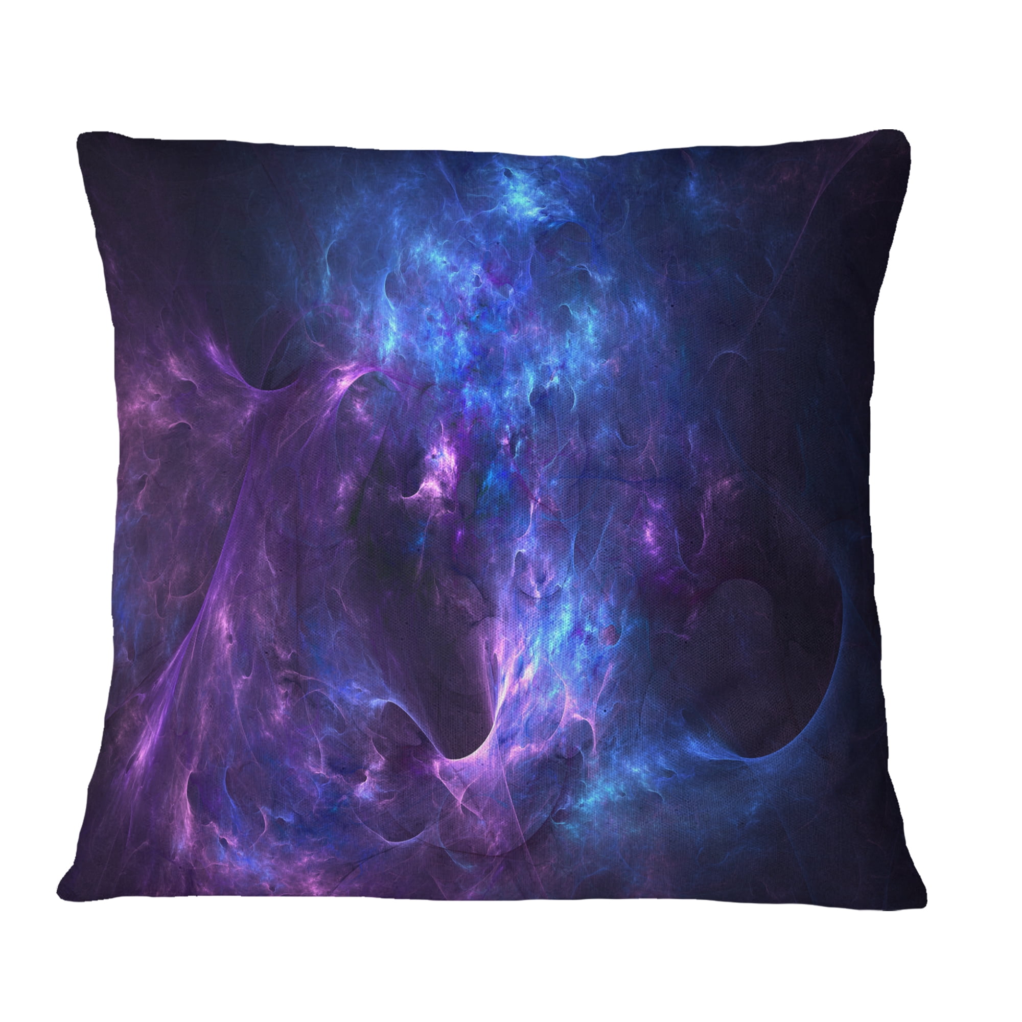 Designart New Galaxy with Nebel - Landscape Printed Throw Pillow - 18x18