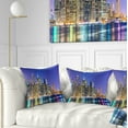 thumbnail image 1 of Designart New York Cityscape Panorama - Photography Landscape Printed Throw Pillow - 16x16, 1 of 5