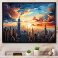 thumbnail image 1 of Designart "New York Pop Art wall art IV" Cityscapes Floater Framed Wall Decor, 1 of 7