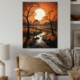 thumbnail image 1 of Designart "Night Mirage in African Art I" African Metal Wall Art, 1 of 1