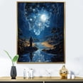 thumbnail image 1 of Designart "Nighttime Shepherd'S Celestial Quest" Christianity Floater Framed Canvas Wall Art, 1 of 5