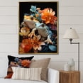thumbnail image 1 of Designart "Nighttime Toad Pair II" Frogs & Toads Floater Framed Canvas Art Print, 1 of 5