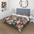 thumbnail image 1 of Designart "Nishikigoi Koi In Watercolor III" Pink Japanese Bedding Covert Set - Oriental Bed Set With 1 Sham, 1 of 5
