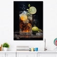 thumbnail image 1 of Designart "Noir Russian Nightcap I" Cocktails Wall Decor, 1 of 7