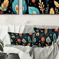 thumbnail image 1 of Designart "Nomadic Mosaic II" Paisley Printed Throw Pillow, 1 of 5