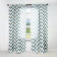 thumbnail image 1 of Designart "Nordic Chevron Grace" Chevron Room Darkening Curtain Single Panel, 1 of 6