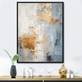 thumbnail image 1 of Designart "Nordic Gold And Beige Elegance IV" Scandinavian Floater Framed Canvas Prints, 1 of 5