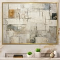 thumbnail image 1 of Designart "Nordic Gold And Beige Elegance V" Scandinavian Floater Framed Wall Decor, 1 of 5