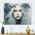 thumbnail image 1 of Designart "Nordic Queen Blue Grey Majesty" Abstract Landscape Metal Wall Art Prints, 1 of 5