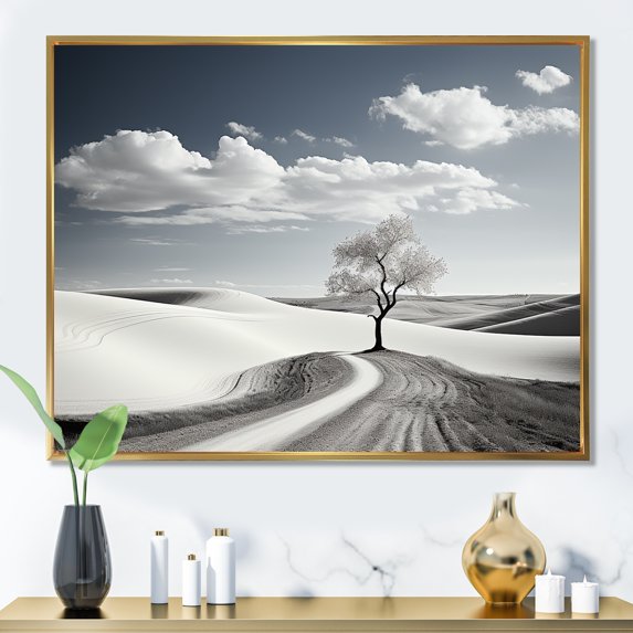 Designart "Nordic Scenic Serenity" Scandinavian Floater Framed Canvas Prints
