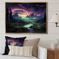 thumbnail image 1 of Designart "Northern Lights Celestial Euphony II" Landscapes Floater Framed Canvas Print, 1 of 7